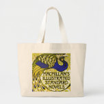 Art Nouveau:  Peacock Illustration Tote Bag