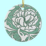 Art Nouveau Peony Ornament ornaments