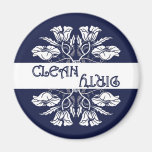 Art Nouveau Poppy Dishwasher Magnet