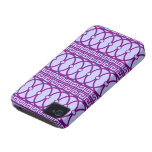 Art nouveau repeating magenta pattern iPhone 4 cases