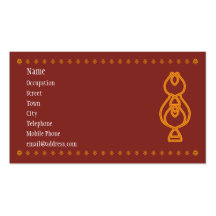 Art Nouveau Style Business Card