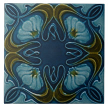 Art Nouveau Vintage Design Feature Backsplash Tile