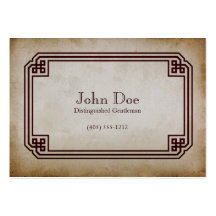 Art of Manliness Framed Calling Card Business Card Templates
