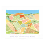 Art Poster: Provence Hillside, Rasteau, France posters