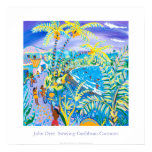 Art Poster: Swaying Caribbean Coconuts posters