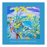Art Poster: Swaying Caribbean Coconuts, Costa Rica posters