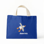 Art Shopping Bag: John Dyer Seagull, Blue bags