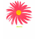 Art Top: Classic Pink Daisy. Pink. Long Sleeve t-shirts