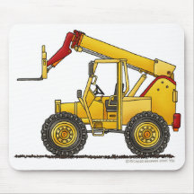 Articulating Boom Lift Construction Mouse Pad