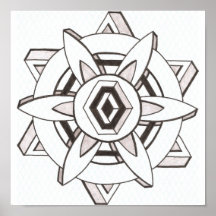 artificial flower print