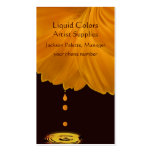 Artist and Paint Business Card Template
