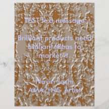 Artist created : Gold n Silver Engraved Look Personalized Flyer