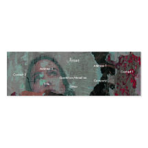 Artist Profile Card - Customisable Business Card Templates