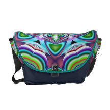 Artistic abstract fractal  Messenger bag