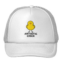 Artistic Chick Trucker Hats