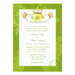 Artistic, Cute Claddagh Heart Irish Wedding Invite