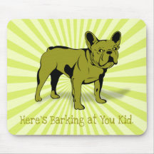 Artistic French Bulldog Dog Breed Design Mousepads