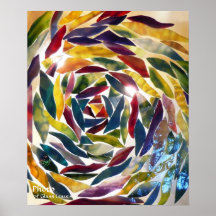 Artistic Glass Photo Modern Art Wallpaper プリント