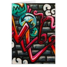Artistic Graffiti Products Greeting Card