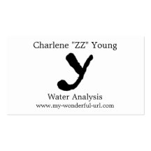 Artistic Letter "Y" Hand Lettered Style Initial Business Cards