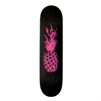 pineapple skateboard decks artistic neon watercolor pink skateboards designs