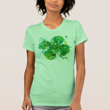 Artistic Shamrock or Women Tshirt
