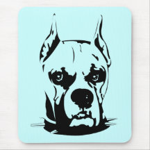 Artistic Urban Boxer Dog Breed Design Mousepad