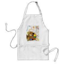 Artists Paint Splatter And Pallet of Paint Apron