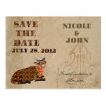 Artsy Addax Save the Date Postcard