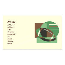 Artsy Football Business Cards