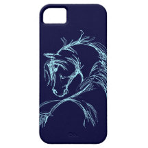 Artsy Horse Head Sketch iPhone 5 Case