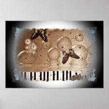 Artsy Piano Music Poster