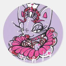 Artypuss Round Sticker