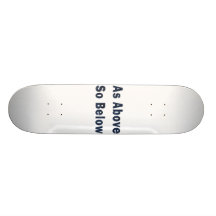 as above so below denim textured pagan saying.png skateboard deck