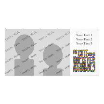 As Cute As A Hamster Sitting On A Rainbow. Personalised Photo Card