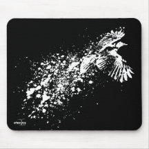 ...as the crow flies mousepad