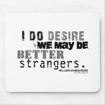 As You Like It Insult (B&W) Mouse Mat