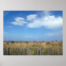 Asbury Park Boardwalk / Benches Print