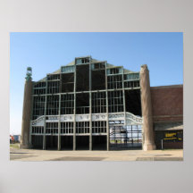 Asbury Park NJ Boardwalk and Casino Building Poster