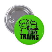 ASDF I Like Trains Pin