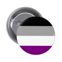Asexual Flag Badge Pin