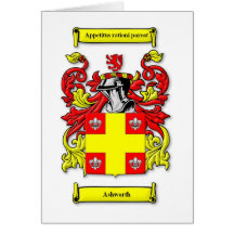 Ashworth Coat of Arms Greeting Card