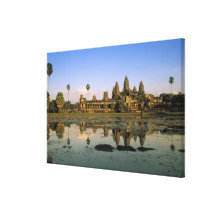 Asia, Cambodia, Siem Reap. Angkor Wat. 2 Stretched Canvas Prints