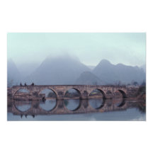 Asia, China, Guizhou, Anshuichang. Ancient Photographic Print