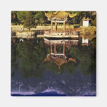 Asia, China, Yunnan, Dali. Cangshan Mountains Fridge Magnet