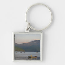 Asia, Japan, Hakone. Early morning views of Mt. Keychains