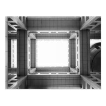 Asia, Japan, Tokyo. Fuji TV Building, looking Postcards