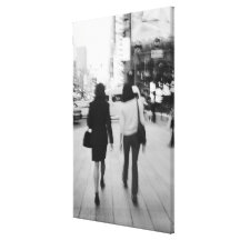 Asia, Japan, Tokyo. Young women on the Ginza. Gallery Wrap Canvas