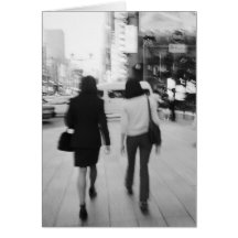 Asia, Japan, Tokyo. Young women on the Ginza. Card
