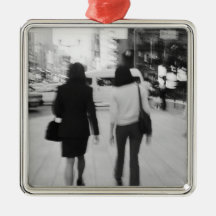 Asia, Japan, Tokyo. Young women on the Ginza. Christmas Ornament